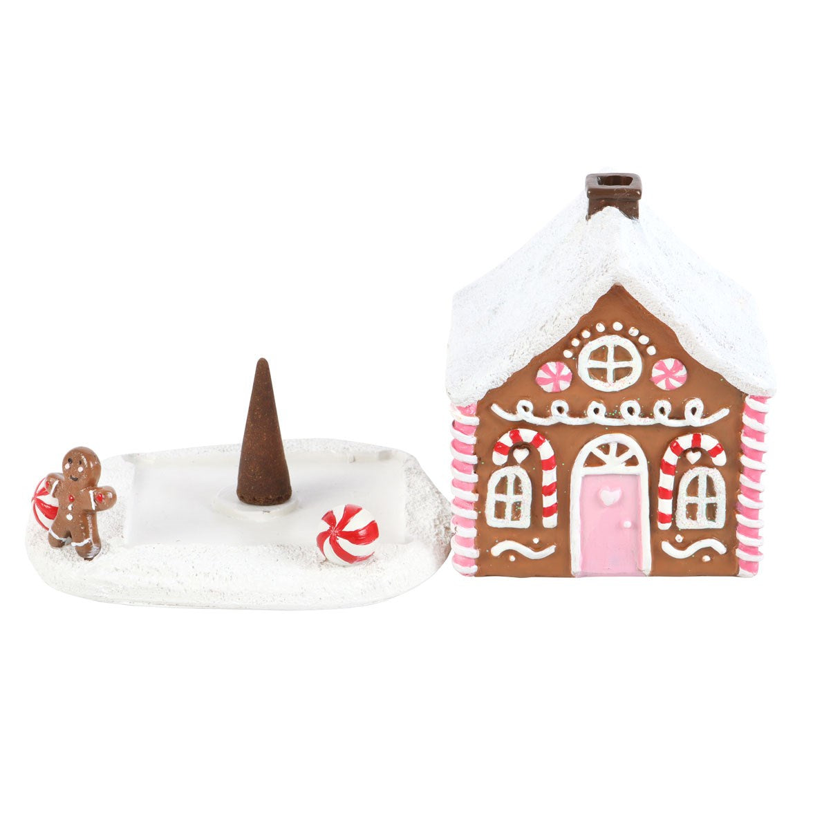 PINK GINGERBREAD HOUSE INCENSE CONE